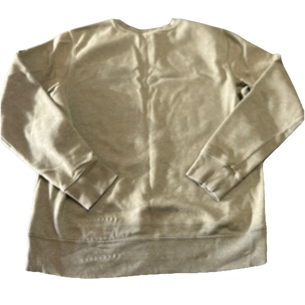 The North Face Brown Crewneck Sweatshirt Pullover Unisex Large‎ Embroidered